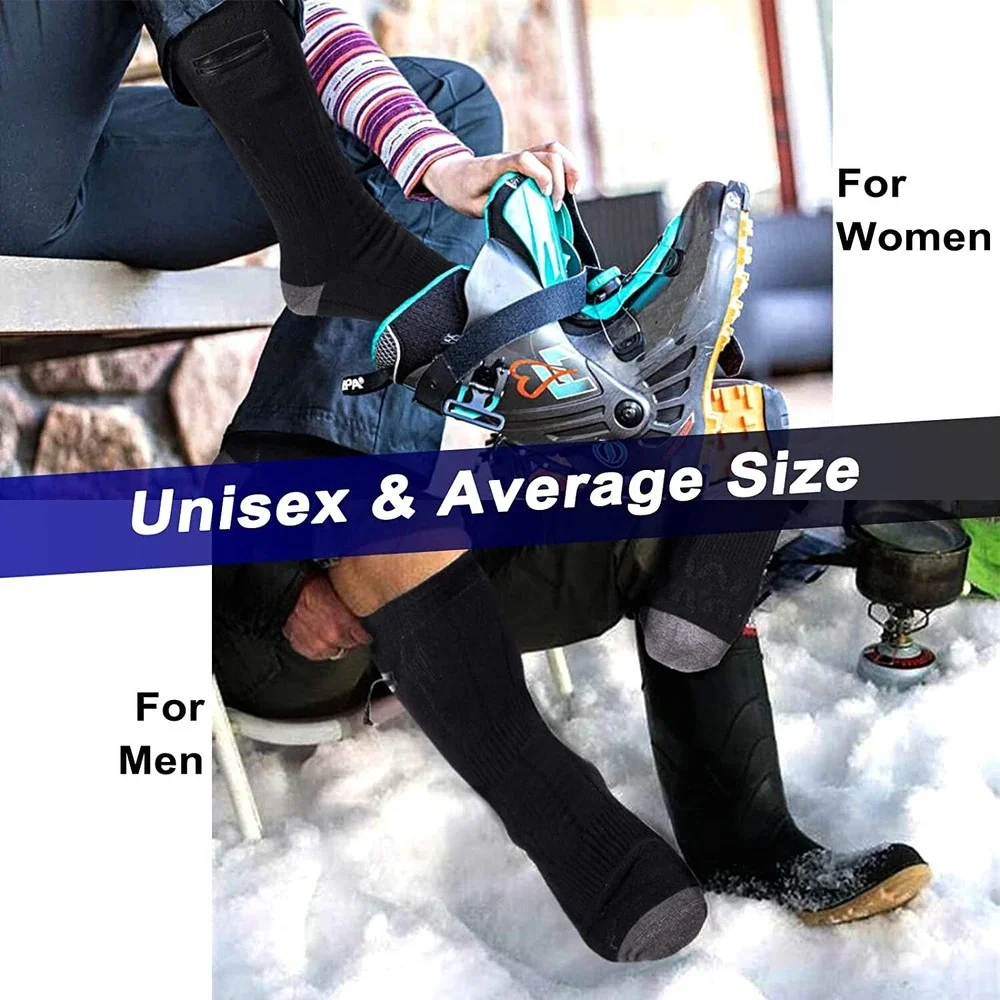 Forlike Electric Heated Socks for Men Women, Unisex Foot Warmers